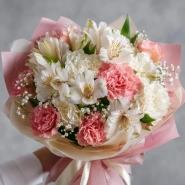 Букет с альстромериями &laquo;Игривое настроение&raquo; 1