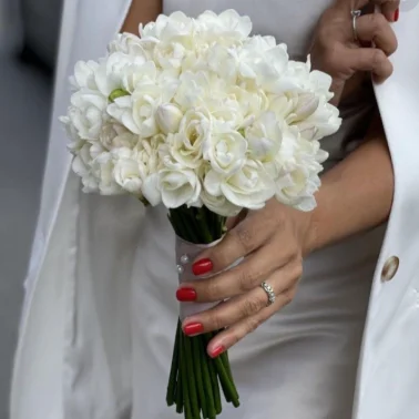 Свадебный букет «Белоснежный»