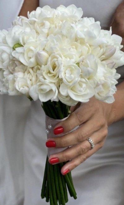 Свадебный букет «Белоснежный»